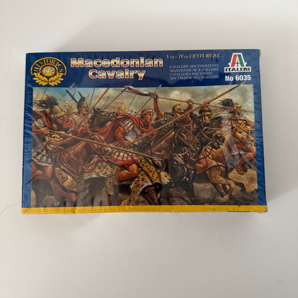 Italeri Macedonian Cavalry Model Kit 1/72‎ No 6035 Sealed Damaged Box Miniatures